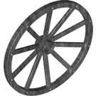 LEGO Pearl Dark Gray Wagon Wheel Ø56 x 3.2 with 10 Spokes (33212)