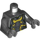 LEGO Perle dunkelgrau Gelb Jacket Minifig Torso (973 / 76382)