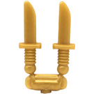 LEGO Pearl Gold 2 Knives on Sprue (44658 / 70749)