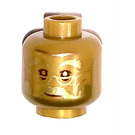 LEGO Pearl Gold Albus Dumbledore (20 Year Anniversary) Minifigure Head (Recessed Solid Stud) (3626 / 80237)