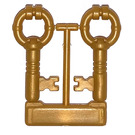 LEGO Parelmoer goud Antique Keys (2 aan Sprue) (40236 / 40359)