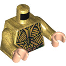 LEGO Pearl Gold Aquaman Minifig Torso (973 / 76382)