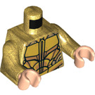 LEGO Pearl Gold Atlantean Guard Minifig Torso (973 / 76382)