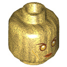 LEGO Pearl Gold Ayesha Minifigure Head (Recessed Solid Stud) (3626 / 32894)