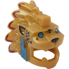 LEGO Pearl Gold Aztec Jaguar Head Cover