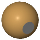 LEGO Pärlguld Boll med Metall (52655)