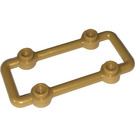 LEGO Or Perlé Barre 3 x 6 avec Quatre Tenons (23444 / 29165)