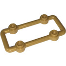 LEGO Pearl Gold Bar 3 x 6 with Four Studs (23444 / 29165)