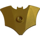 LEGO Pearl Gold Bat shield narrow with stud