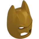 LEGO Perlgold Batman Cowl Maske mit eckigen Ohren (10113 / 28766)