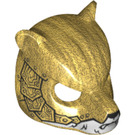 LEGO Parelmoer Goud Bear Masker met Wit Muzzle en Gold Armor (20024)