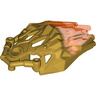 LEGO Perlgold Bionicle Armor mit Transparent Neon Orange Der Rücken (24166)