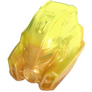 LEGO Perlgold Bionicle Maske of Stone mit Transparent Neon Green Der Rücken (19082 / 21162)