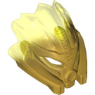 LEGO Pearl Gold Bionicle Mask with Transparent Neon Green Back (24157)