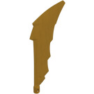 LEGO Pearl Gold Blade with Serrated Edge with Axle Hole (2144)