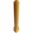 LEGO Or Perlé Brique 1 x 1 x 6 Rond avec Carré Base (43888)