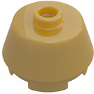 LEGO Pearl Gold Brick 2 x 2 Round with Sloped Sides (98100)