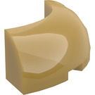 LEGO Pearl Gold Brick 3 x 3 Round Corner (65617)