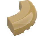 LEGO Pearl Gold Brick 5 x 5 Round Corner (7033 / 24599)