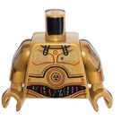 LEGO Dorado perla C-3PO Minifigura Torso (973 / 76382)