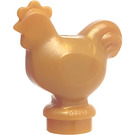 LEGO Pearl Gold Chicken (Narrow Base) (95342)