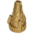 LEGO Pearl Gold Cone Stepped Drill with Spikes (64713)