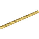LEGO Pearl Gold Corrugated Hose 12.8 cm (16 Studs) (22900 / 56714)
