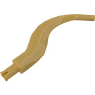 LEGO Pearl Gold Curved Horn with Pin (24204 / 65041)