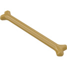 LEGO Pearl Gold Dog Bone (Long) (92691)