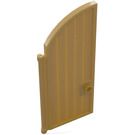 LEGO Pearl Gold Door 1 x 4 x 7 with Rounded Top (24054)