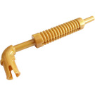 LEGO Pearl Gold Exhaust Pipe with Technic Pin and Flat End (14682 / 65571)