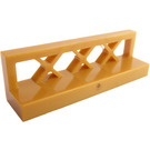 LEGO Oro perlato Recinzione 1 x 4 x 1 Lattice (3633)