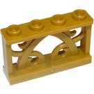 LEGO Parelmoer goud Schutting 1 x 4 x 2 (19121)