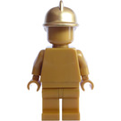 LEGO Pearl Gold Firefighter Statue Minifigure