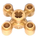 LEGO Pearl Gold Gear with 4 Knobs (32072 / 49135)