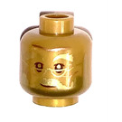 LEGO Parelmoer Goud Gold Albus Dumbledore Minifigure Hoofd (Verzonken Solid Stud) (3626 / 80237)