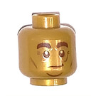 LEGO Pearl Gold Gold Rubeus Hagrid Minifigure Head (Recessed Solid Stud) (3626 / 80240)