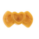 LEGO Pearl Gold Hair Bow with Heart Design (92355)