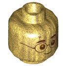 LEGO Pearl Gold Harry Potter (20 Year Anniversary) Minifigure Head (Recessed Solid Stud) (3626 / 81826)