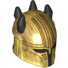 LEGO Pearl Gold Helmet with Black Horns (The Armorer) (79516)