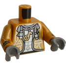 LEGO Pearl Gold Hiphop Robot Minifig Torso (973 / 76382)