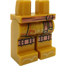 LEGO Perle guld Hofter og ben med Kobber Waist og Knee Ties (3815 / 71196)