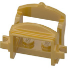 LEGO Perlově zlatá Kůň Saddle s Dva Clips (4491 / 18306)