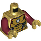 LEGO Or perlé Iron Man - Pearl Gold Armor Minifig Torse (973 / 76382)