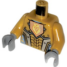 LEGO Parelmoer Goud King Halbert Minifig Torso (973 / 76382)