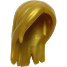 LEGO Pearl Gold Long Straight Hair Swept Back (28321)