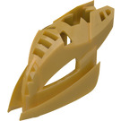 LEGO Pearl Gold Makuta Mask with 4 Holes in Chin (44815)