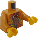 LEGO Pearl Gold Man in Dragon Costume Minifig Torso (973 / 76382)