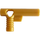 LEGO Pärlguld Minifigur Slang Nozzle med Sida Sträng Hål utan spår (60849)