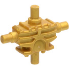 LEGO Perlgold Minifig Mechanisch Torso mit 4 Seite Attachment Cylinders (54275)